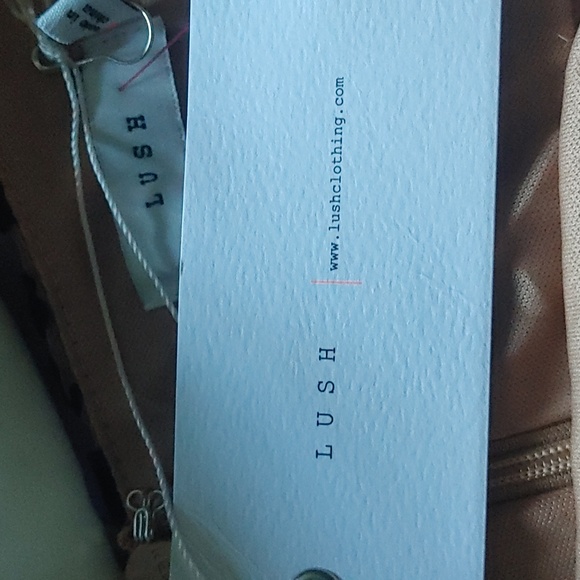 Lady In Love beige cheetah print velvet mini dress Sz.XL NWT - Picture 7 of 8